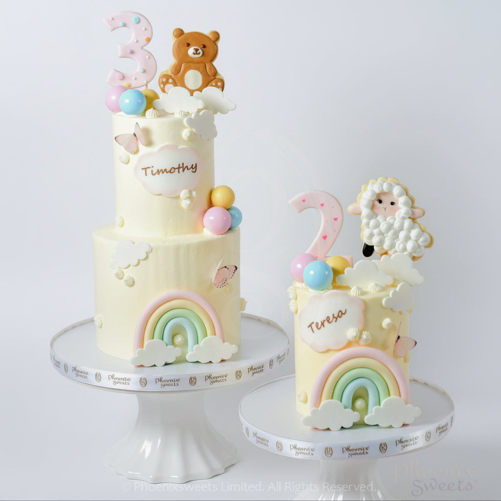 Butter Cream Cake - Fairy Animal (2 tiers)
