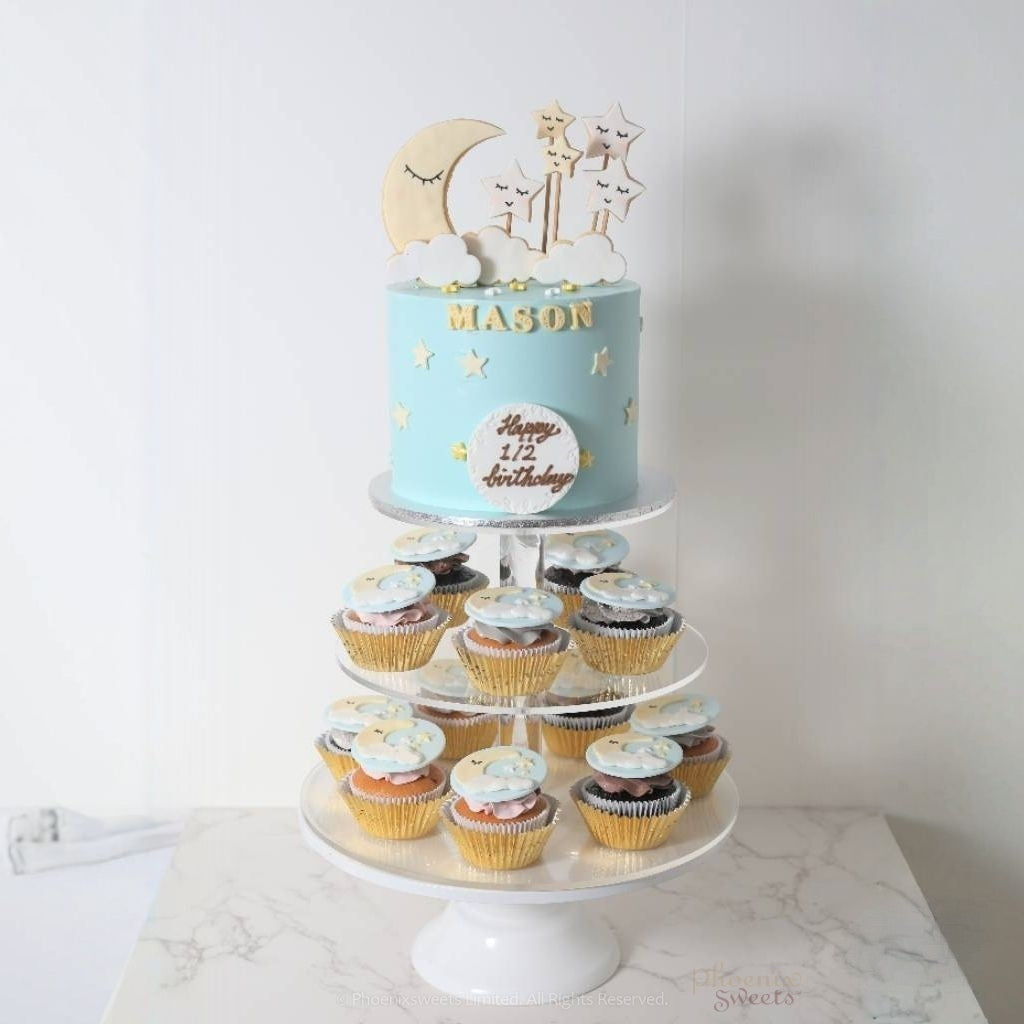 Themed Party Combo - Sweet Dream Cake and Cupcake Tower