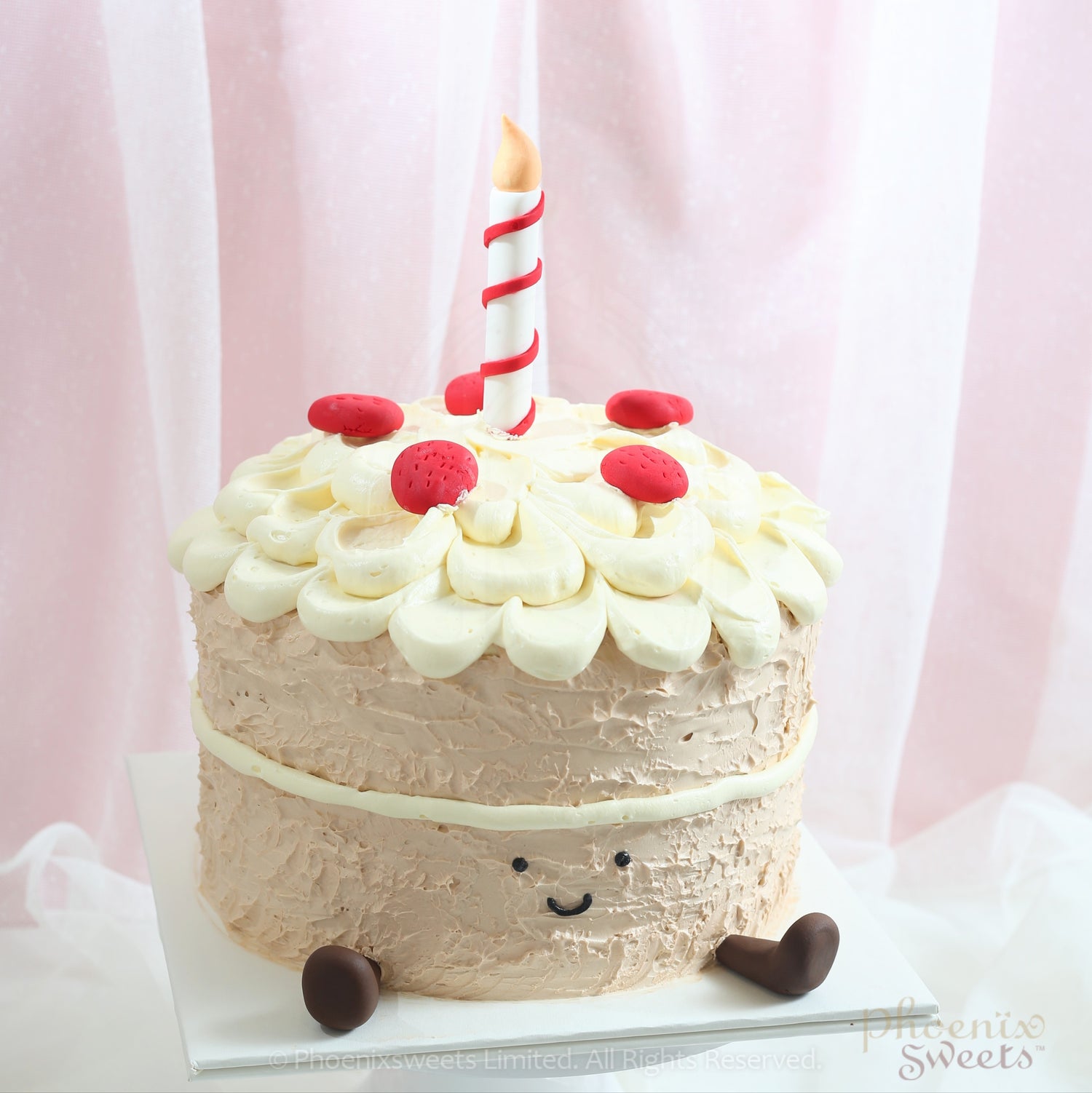 Butter Cream Cake - Smiley Cake