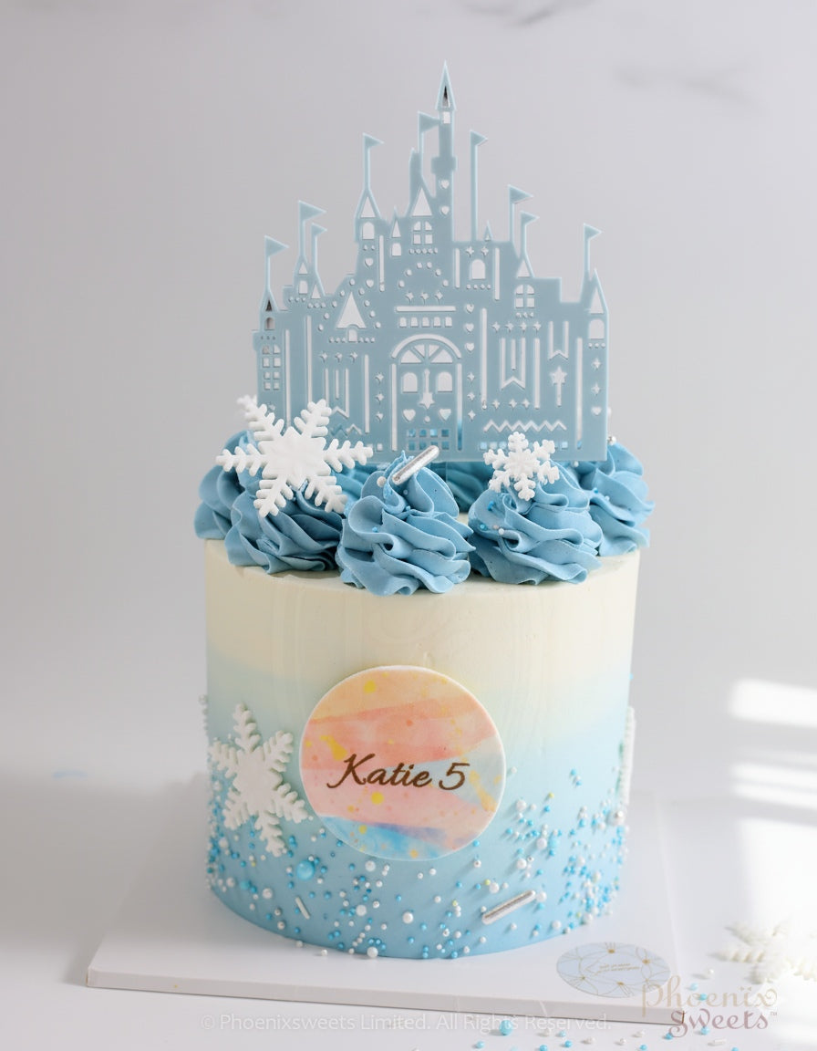 Butter Cream Cake - Princess Theme Cake - Frozen (2 Tiers)