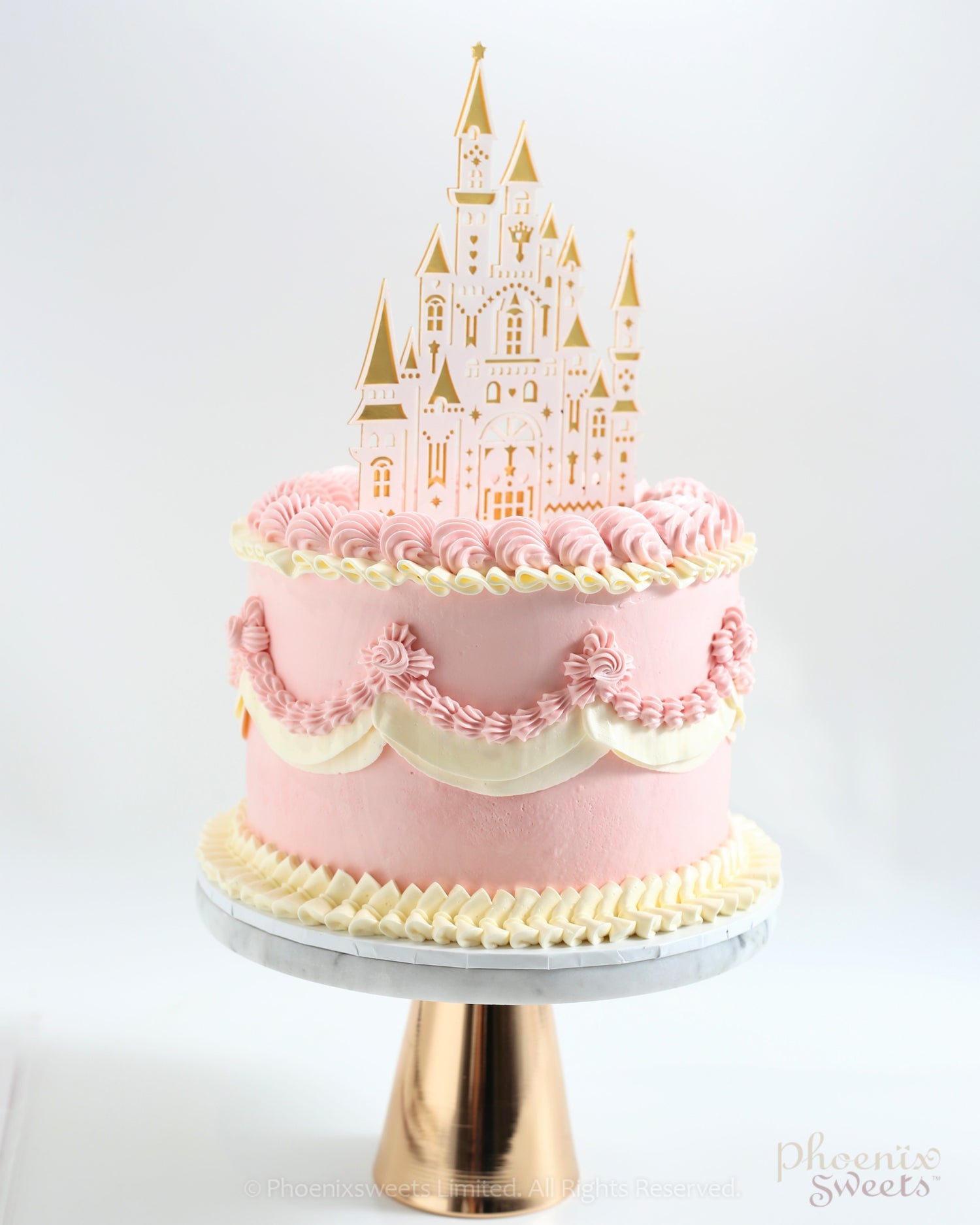 Butter Cream Cake - Princess Theme Cake - Aurora (2 Tiers)
