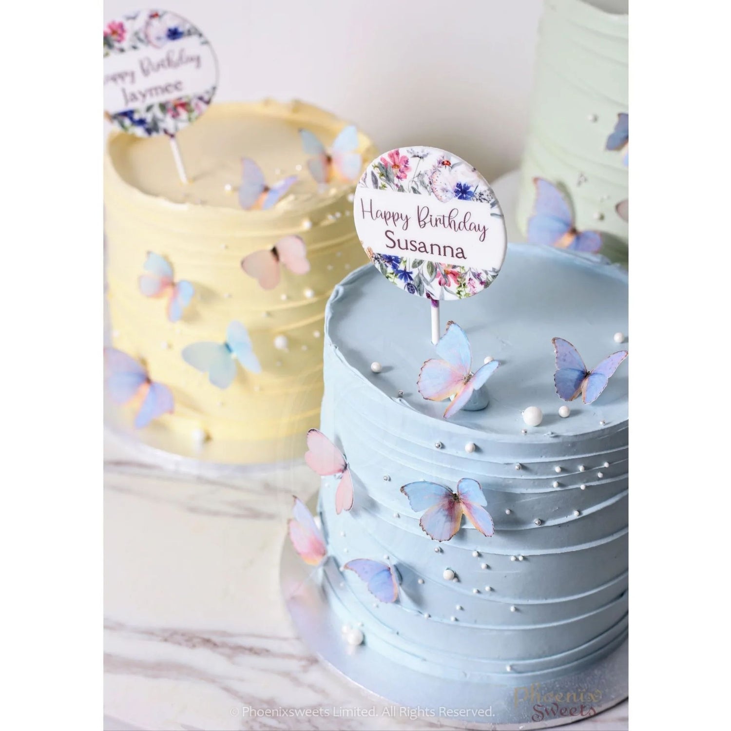 Butter Cream Cake - Butterfly Garden (2 tiers)