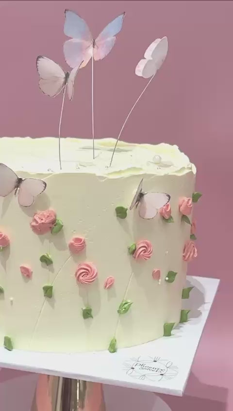 Butter Cream Cake - Whimsical Garden Cake