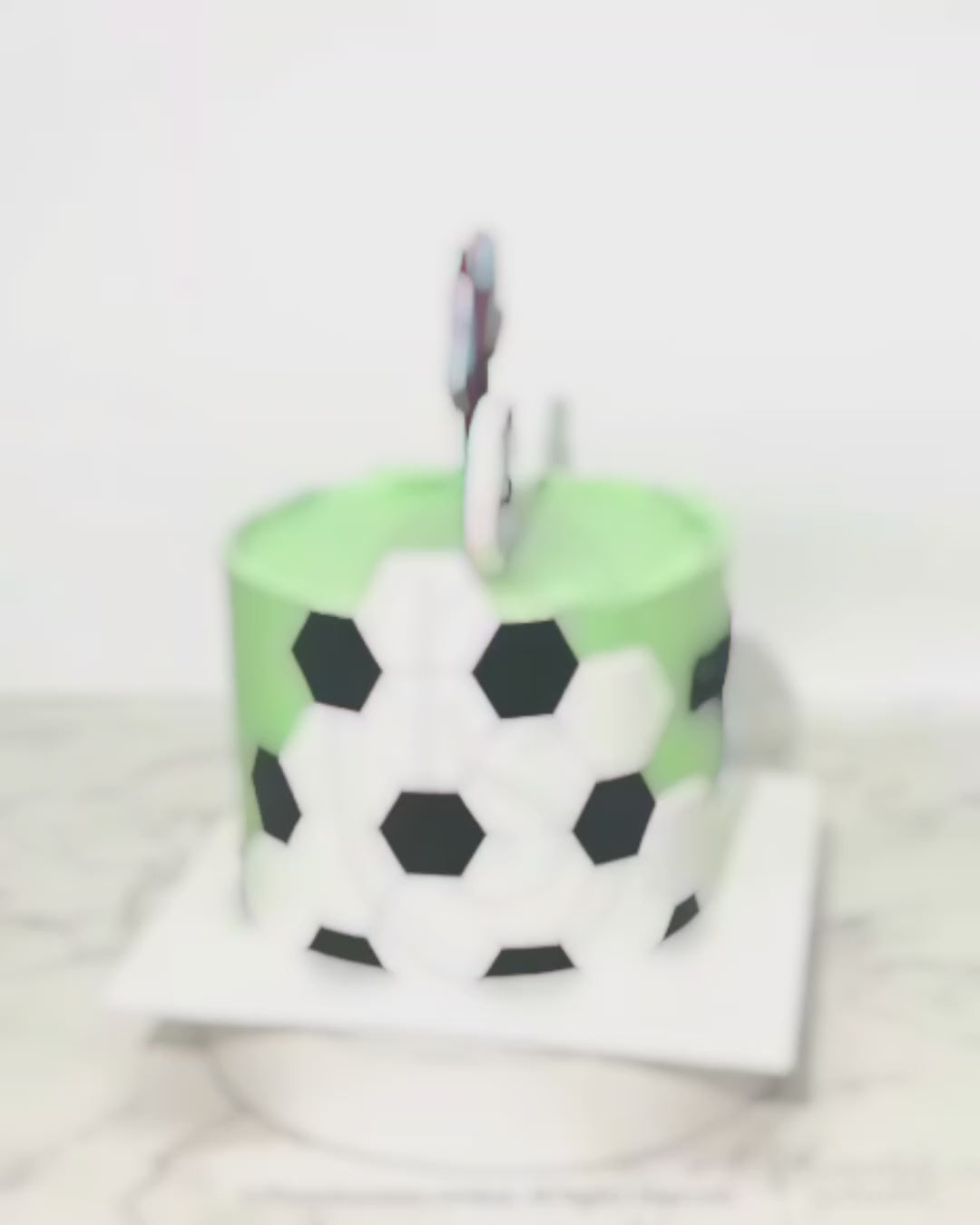 Butter Cream Cake - Sporty Celebration Cake