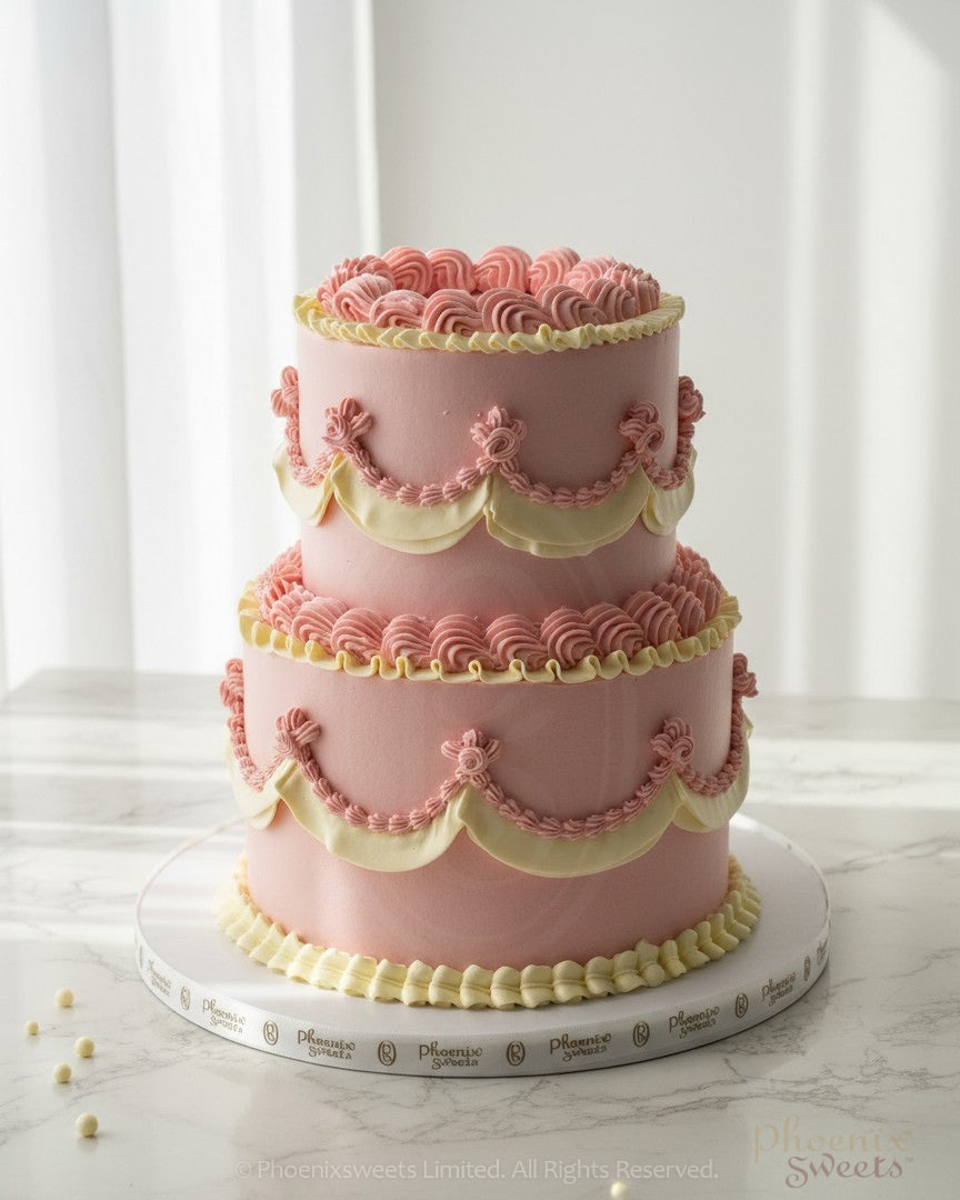 Butter Cream Cake - Princess Theme Cake - Aurora (2 Tiers)