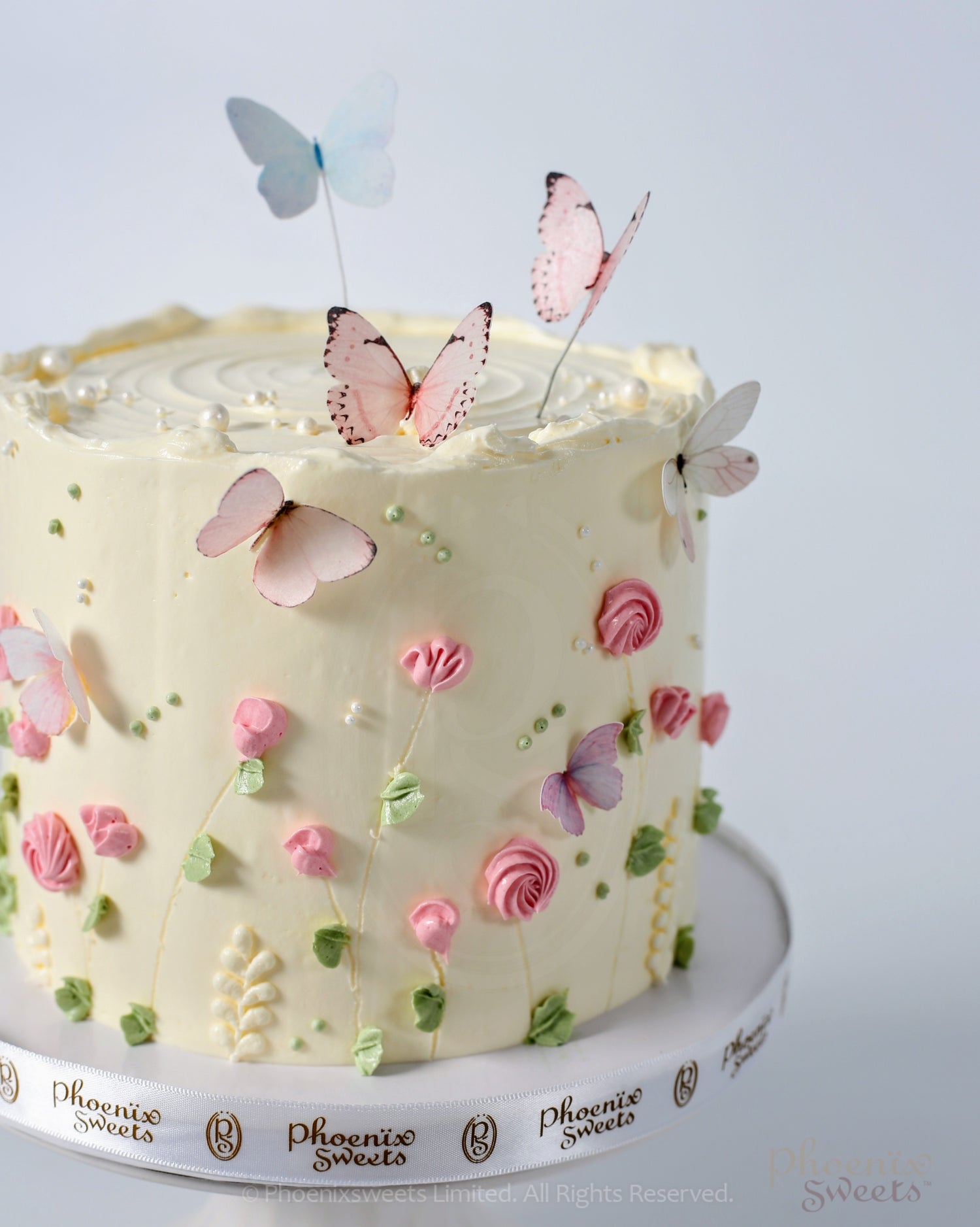 Butter Cream Cake - Whimsical Garden Cake