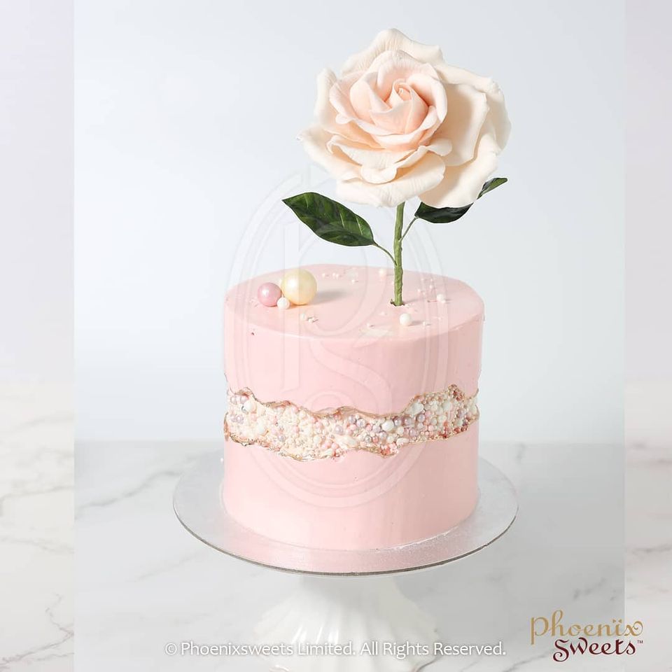 Butter Cream Cake - Fault Line Rose