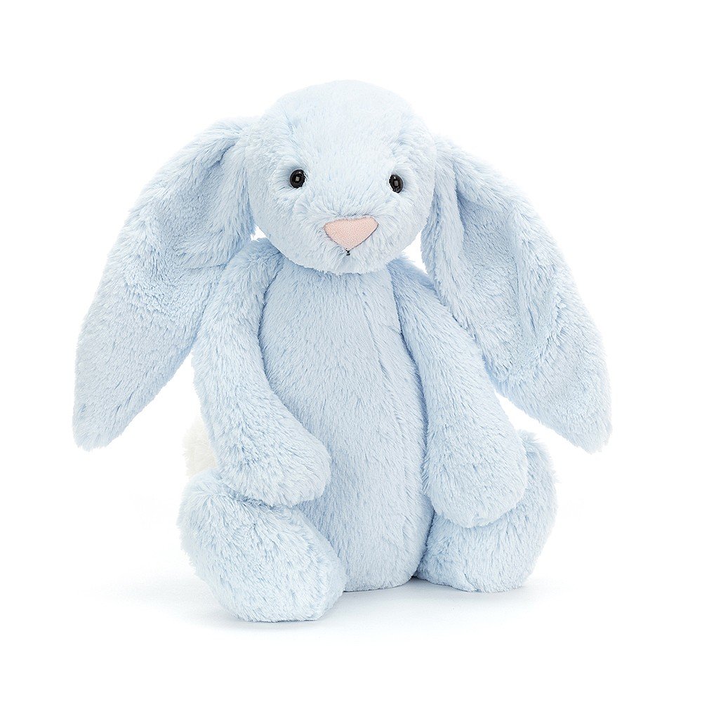 Jellycat Soft Toy - Bashful Blue Bunny Baby (13cm tall)