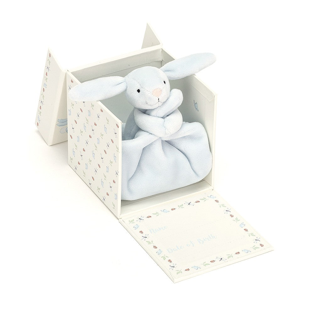 Jellycat Soft Toy - My First Blue Bunny Soother Gift Box