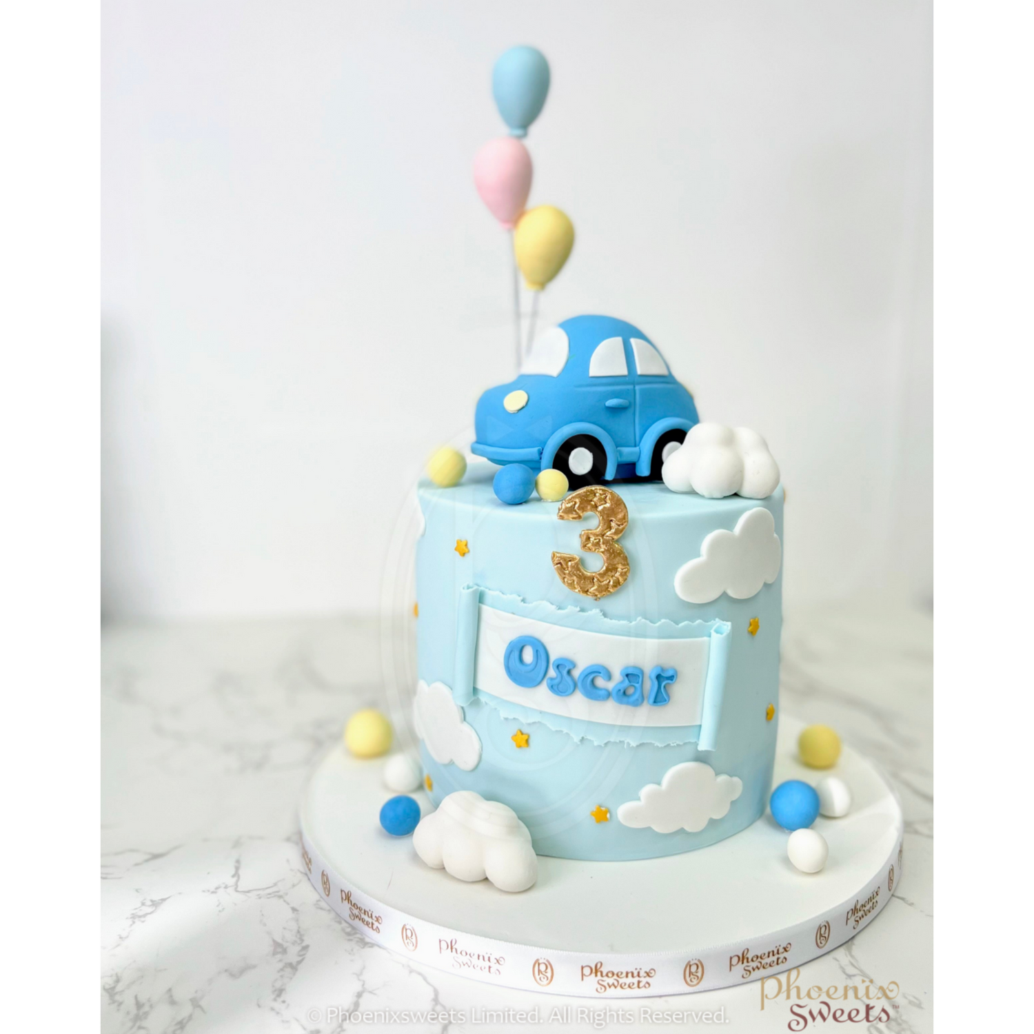 Fondant Cake - Happy Car